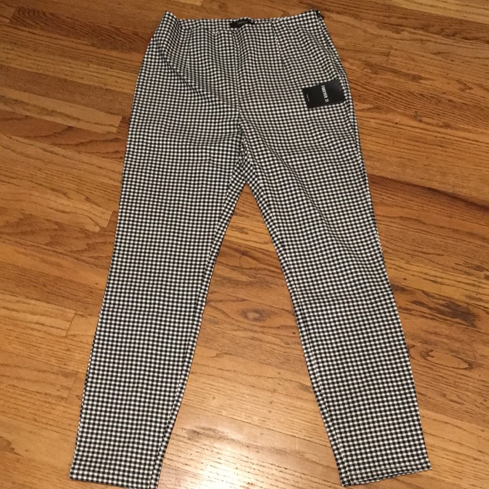 Forever 21 checkered pants size Large